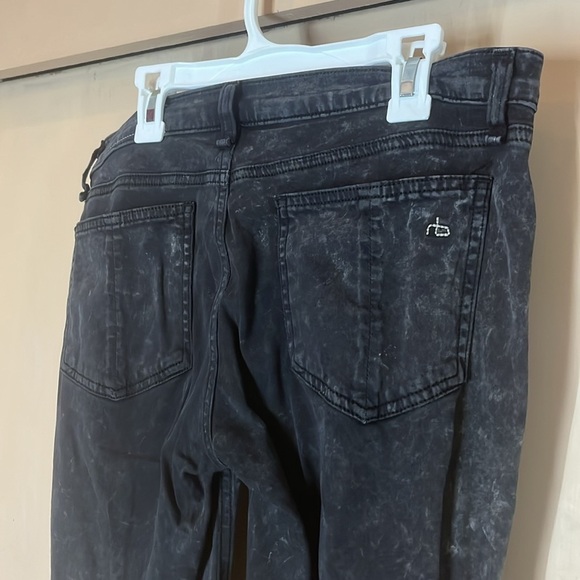 Rag & Bone Women's Black Jean washed out leggings size 28 preowned - Picture 6 of 11